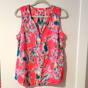 Lilly Pulitzer Toucan Can Top Large